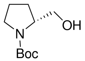 Structure of Boc-D-prolinol CAS 83435-58-9