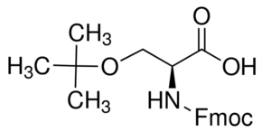 Structure of Fmoc-Ser(tBu)-OH CAS 71989-33-8