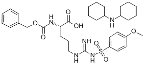 N-alpha-Carbobenzoxy-N-omega-4-methoxybenzenesulfonyl-l-arginine dicyclohexylammonium salt CAS 58810-11-0 N-alpha-Carbobenzoxy-N-omega-4-methoxybenzenesulfonyl-l-arginine dicyclohexylammonium salt CAS 58810-11-0