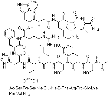 [Nle4,DPhe7]a-MSH,amide;
Melanotan CAS 75921-69-6
