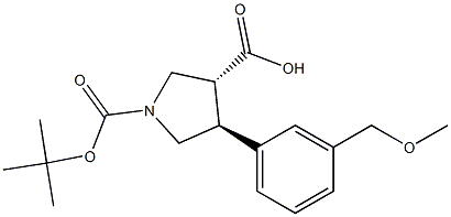 Boc-(+/-)-trans-4-(3-MethoxyMethyl-phenyl)-pyrrolidine-3-carboxylic acid CAS 1161787-85-4