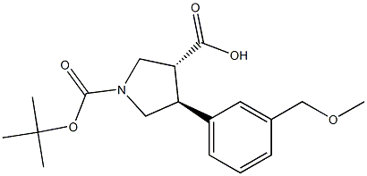 Boc-(+/-)-trans-4-(3-MethoxyMethyl-phenyl)-pyrrolidine-3-carboxylic acid CAS 1161787-85-4 Boc-(+/-)-trans-4-(3-MethoxyMethyl-phenyl)-pyrrolidine-3-carboxylic acid CAS 1161787-85-4
