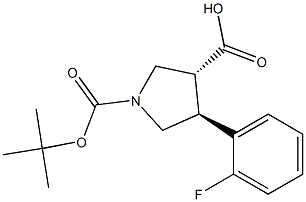 Boc-(+/-)-trans-4-(2-fluoro-phenyl)-pyrrolidine-3-carboxylic acid CAS 1414580-85-0