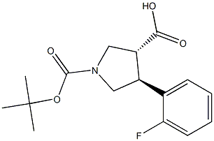 Boc-(+/-)-trans-4-(2-fluoro-phenyl)-pyrrolidine-3-carboxylic acid CAS 1414580-85-0 Boc-(+/-)-trans-4-(2-fluoro-phenyl)-pyrrolidine-3-carboxylic acid CAS 1414580-85-0