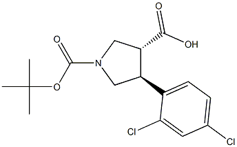Boc-(+/-)-trans-4-(2,4-dichloro-phenyl)-pyrrolidine-3-carboxylic acid CAS 851484-67-8