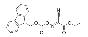 Structure of ethyl(E)-2-(((((9H-fluoren-9-yl)methoxy) carbonyl)oxy)imino)-2-cyanoacetate CAS 1235983-26-2