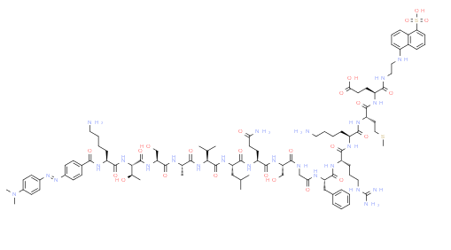Structure of DABCYL-Lys-HCoV-SARS CAS 730985-86-1