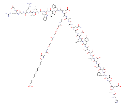 Structure of Sermaglutide CAS 910463-68-2